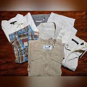 7 Medium Button Dress Shirts